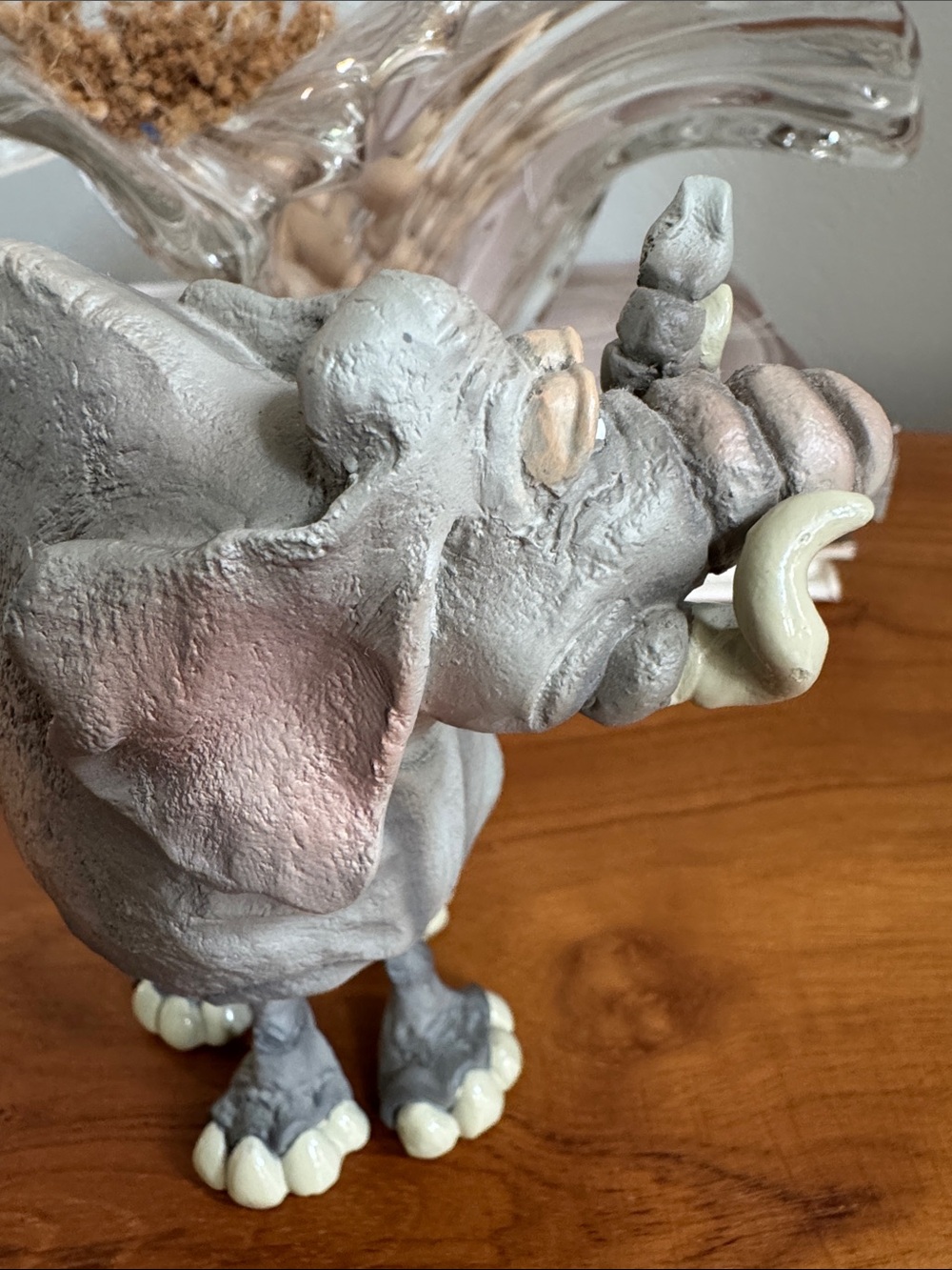 Vintage Russ Berrie Gray Elephant Figurine Doug Harris Filmore Magical Menagerie - Picture 5 of 10